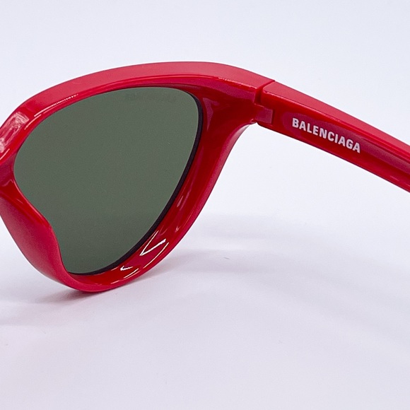NEW BALENCIAGA BB0149S 004 RED CAT EYE SUNGLASSES - Picture 7 of 12